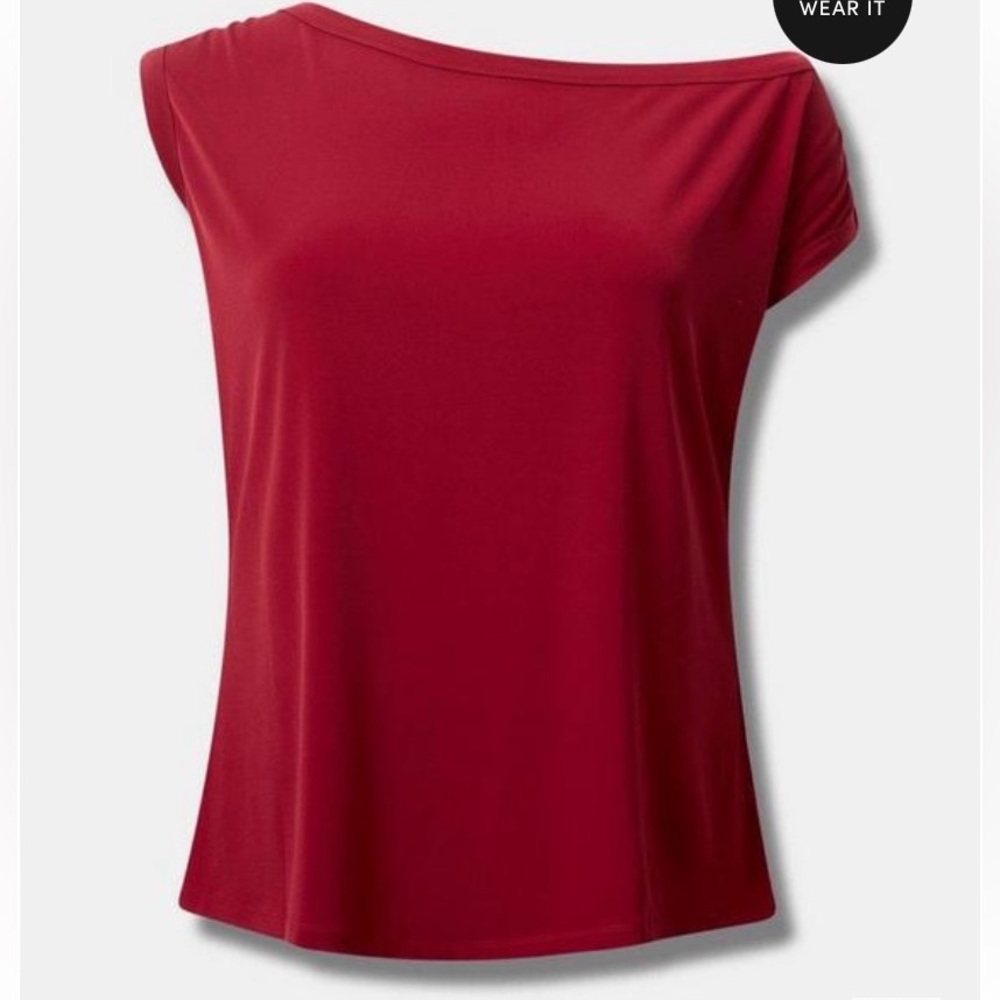 Torrid Red Off-Shoulder Top